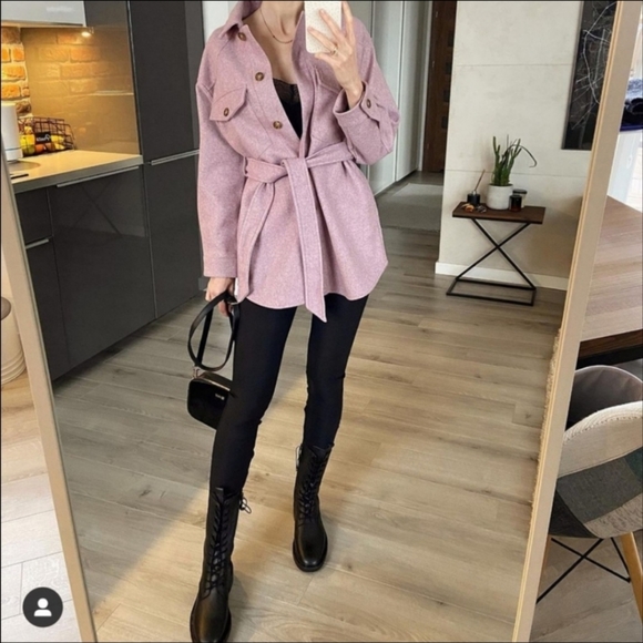 Zara belted shirt jacket - Picture 11 of 17